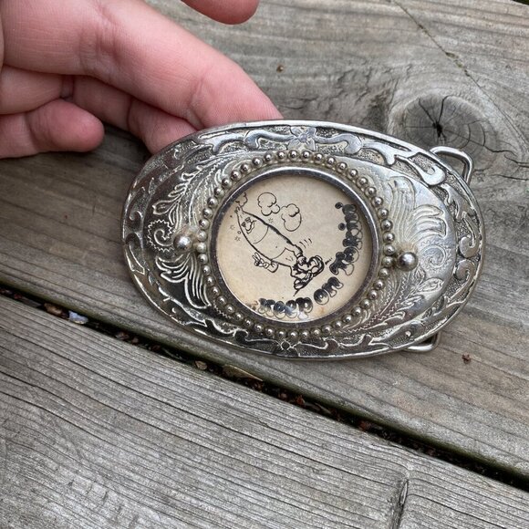 Lot of 5 Vintage 1980s Belt Buckles - Picture 6 of 12